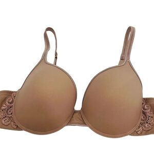 Wacoal beige contour bra with side lace detail size 36B 65365